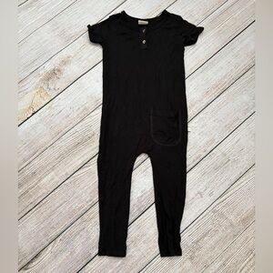 Jax + Lennon Black Rayon Romper  2/3